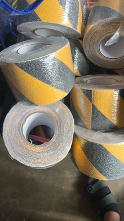 Black and Yellow Anti-Slip Safety Tape Rolls