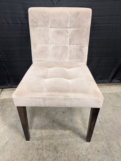 Tufted Grey West Elm Dining Chair