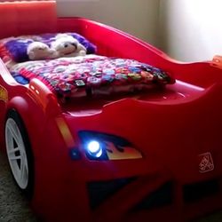 Boys Step2 Hot Wheels Twin Size Bed