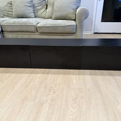 Floating Black TV Console