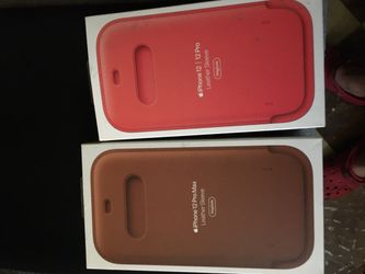 I Phone 12 Pro Max Case Leather Sleeve 