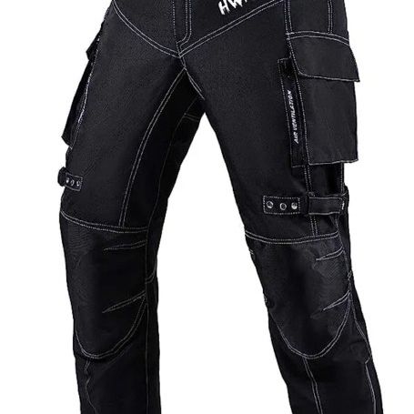  HWK Motorcycle Pants for Men and Women with Water Resistant  Cordura Textile Fabric for Enduro Motocross Motorbike Riding & Impact  Armor, Dual Sport Motorcycle Pants with 38-40 Waist, 30 Inseam 