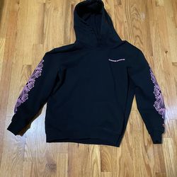 Chrome Hearts Mens Black and Pink hoodie Size S