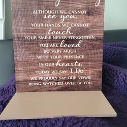 In Loving Memory Table Sign
