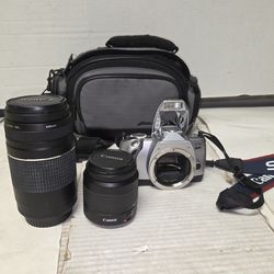 Canon eos rebel  ti  35 mm 2 different lens