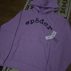Lavender VVS spider hoodie