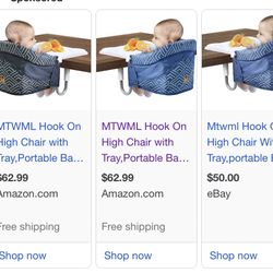 Baby hook on high chair new