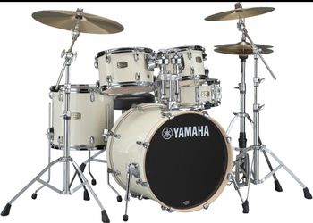Yamaha Drum Kit Full Set White