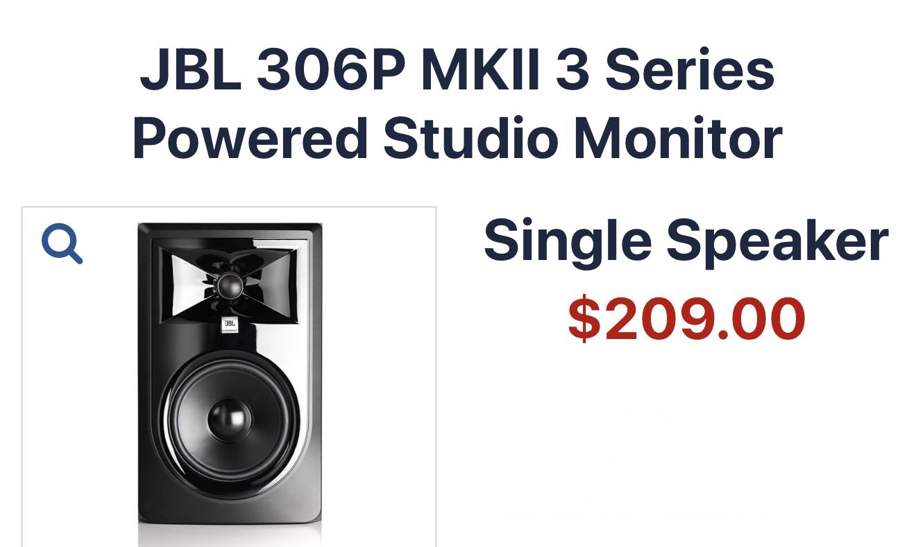 JBL Speaks 306p MKll 3 Series Studio