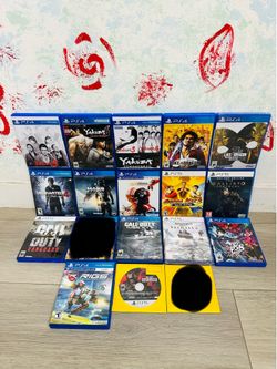 Playstation 5 Games And PlayStation 4 Games ( Used , Tested Working )  Read Description)