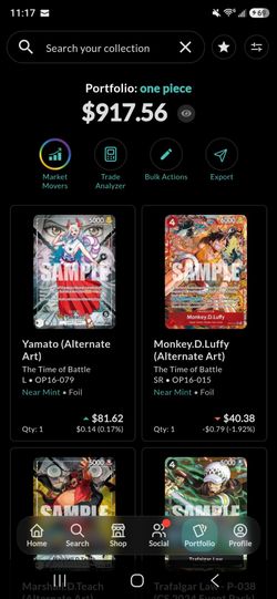 One piece cards