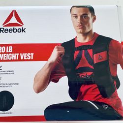 Reebok 20 lb Weighted Vest - Brand New in Box