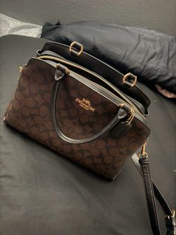 Coach Signature Handbag & Matching Wallet Set