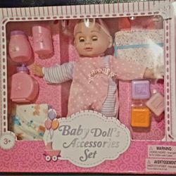 Baby Doll And Accessories Set