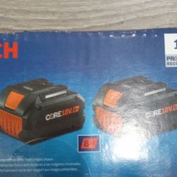 Bosch ProFactor Core 18v 8ah Batteries 2 Pack