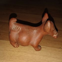 Terracotta Colima Dog with Corn in Mouth 