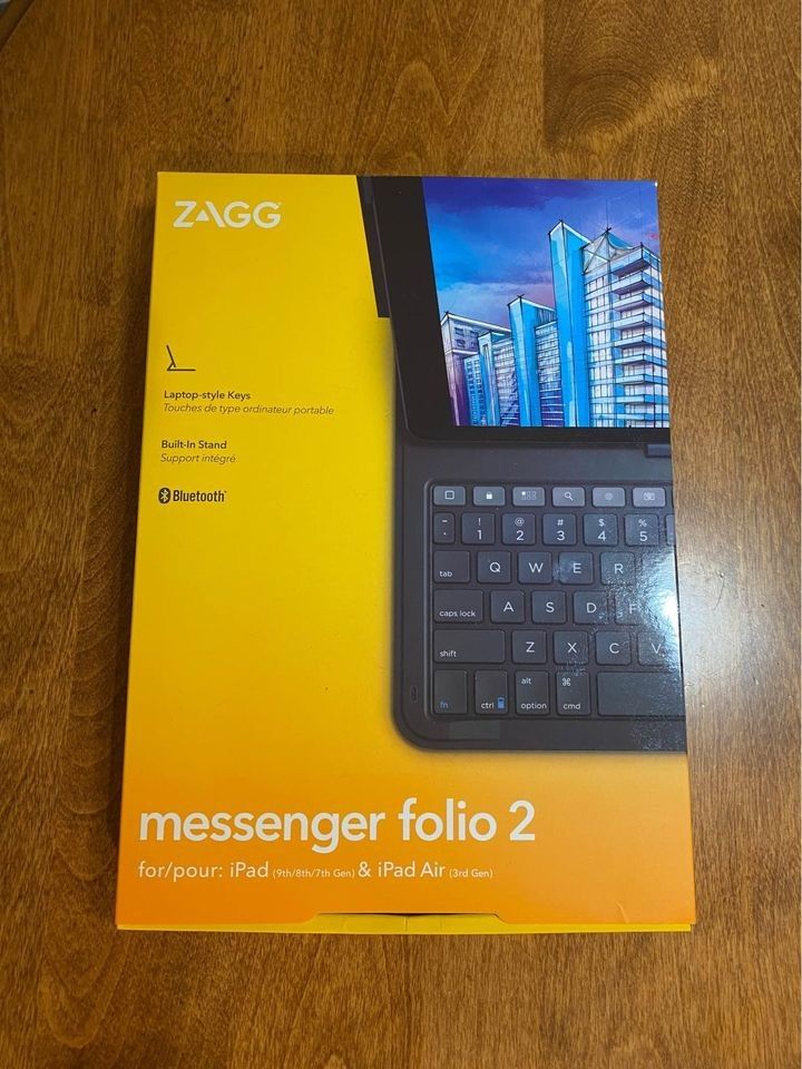 New Zagg Messenger Folio 2 For 10.2" iPad, 10.5" iPad Air 3