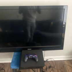 40in Haier Tv With PlayStation 4 