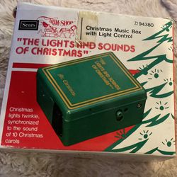 Vintage Sears The Lights And Sounds Of Christmas Works Great