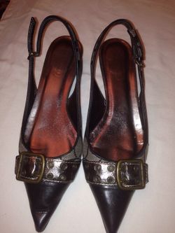 Coach leather size 7.5 pumps