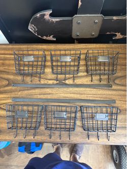 TWO ACCESSORY SHELVES