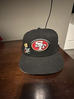 Sf Black 49er Super Bowl Fitted Hat