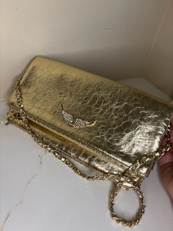Zadig & Voltaire Rock metallic shoulder/crossbody bag