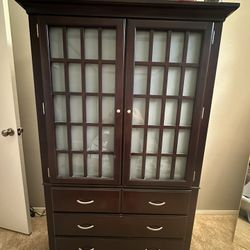 Cherrywood Armoire and Nightstand  (can Buy Separately)