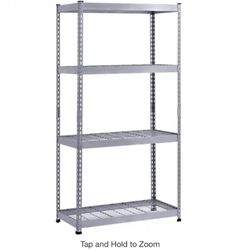4-Shelf Metal Adjustable Garage Storage Shelving Unit  (48 In.W x 40 in. H x 24in. D)