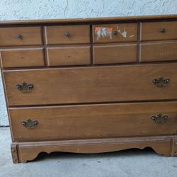 Vintage Modern Regency Wood Dresser 