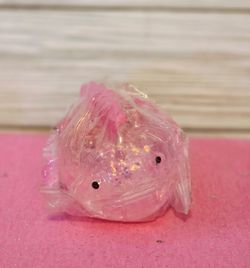 Maltose Sugar Pink Lantern Fish Squishy Stress Relief Fidget Squeeze Toy