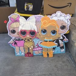 LOL DOLLS cutouts for party decorations