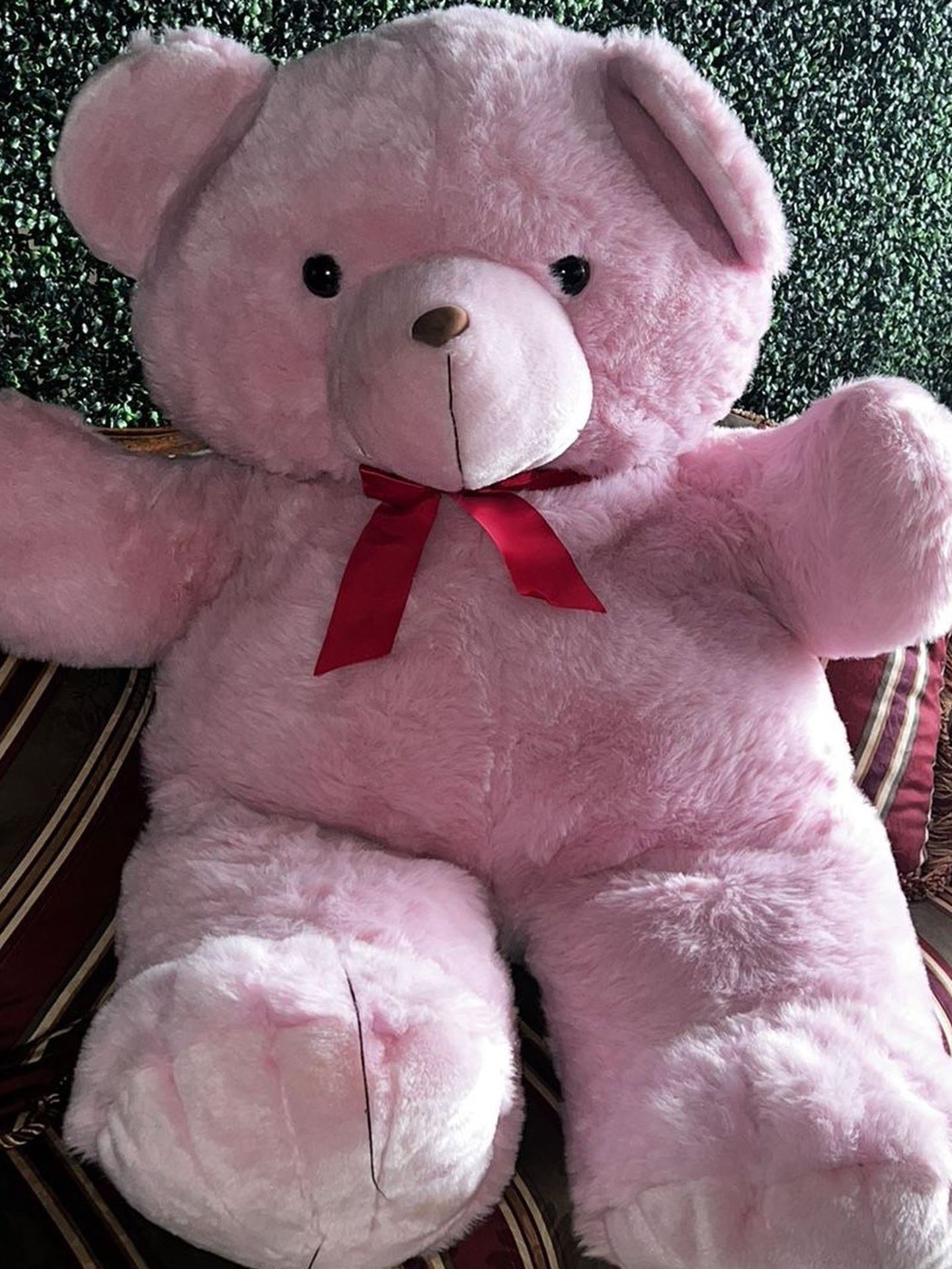 Giant Pink Teddy Bear (Movie Set Prop) 