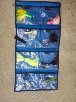 Fishing Lure Roll Bag with Assorted Lures