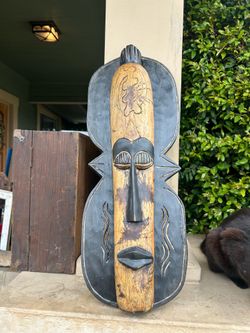 Totally Tribal; Vintage Made in Ghana African Tribal Mask: