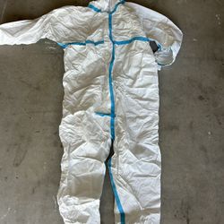 Box Protective Safety Suit Coveralls Clear Glasses