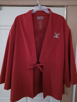 One Piece Size XL robe shirt Universal Studios Fan Fest Nights Strawhat Luffy