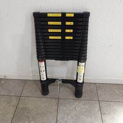 Premium heavy duty metallic telescopic ladder - 14.5 feet - L39