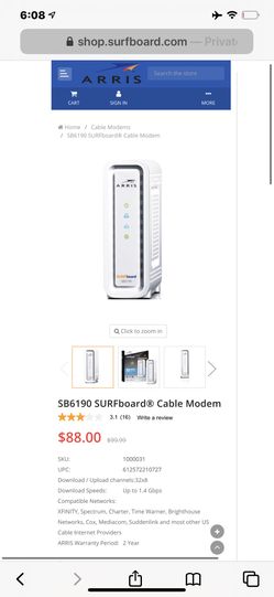 LIKE NEW SB6190 SURFboard® Cable Modem