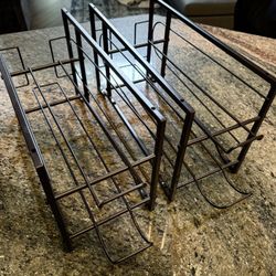 Bronze Can Dispenser Organizer Rack Set Of 2 
