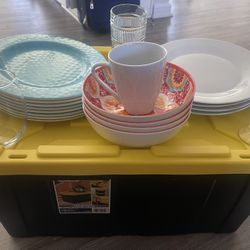 Kitchen Dishes Glasses Plates Bowls