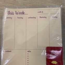 8 NEW Undated Weekly Calendar To Do List Pads 