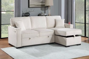Sectional sleeper with storage