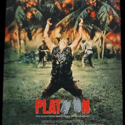 Platoon Movie Poster Print On Metal 