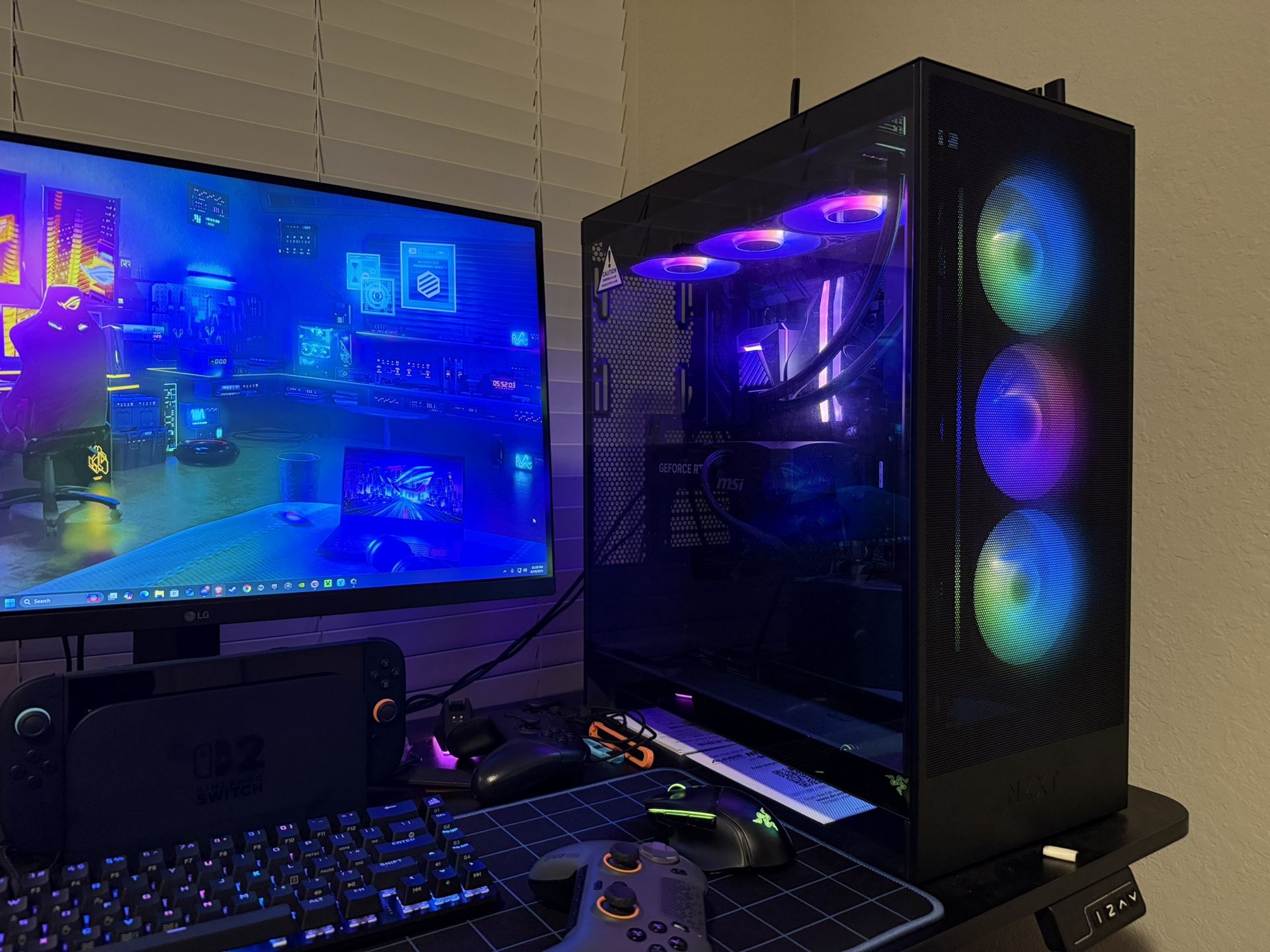 Gaming PC And Monitor