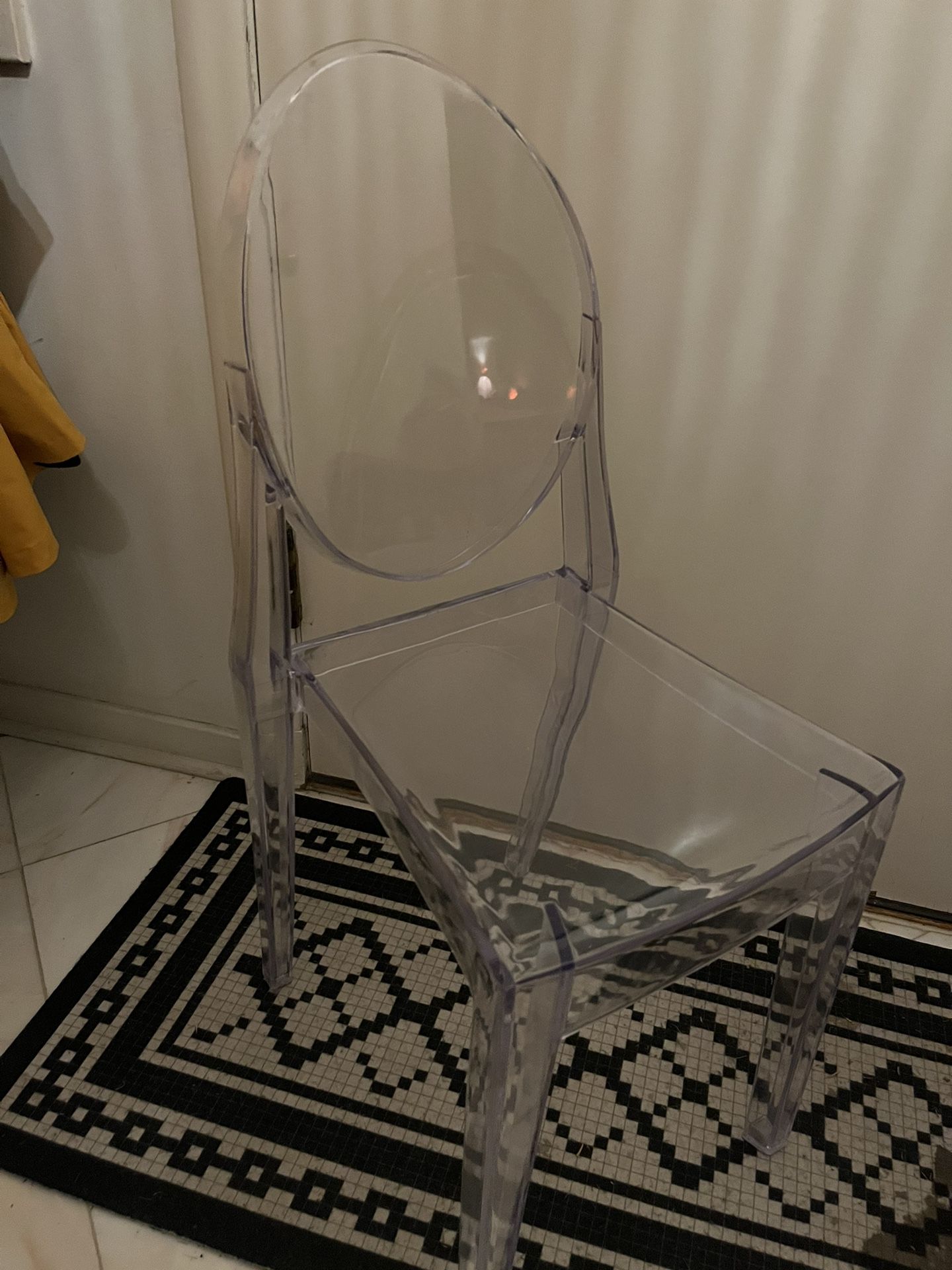 elegant clear statement chair