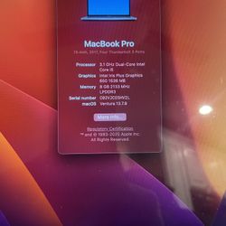 MacBook Pro, With Touch Bar And 256GB 