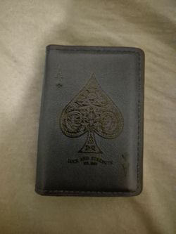Ace of Spades Leather Card Wallet
