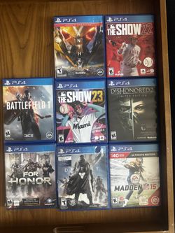 Bundle Of 8 PS4 Games