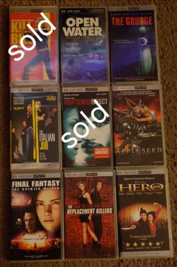 Sony psp umd video complete in box lot